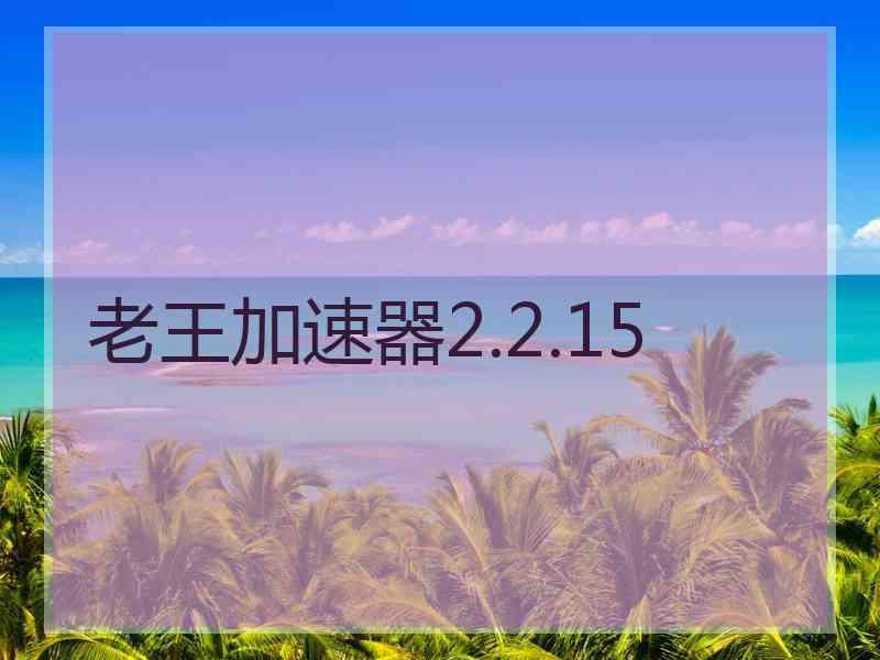 老王加速器2.2.15