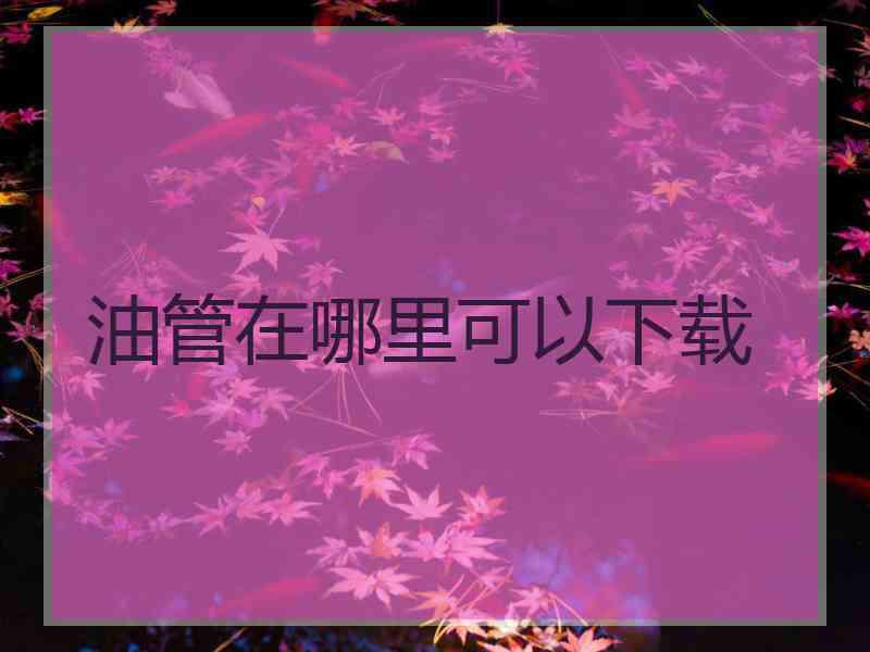 油管在哪里可以下载