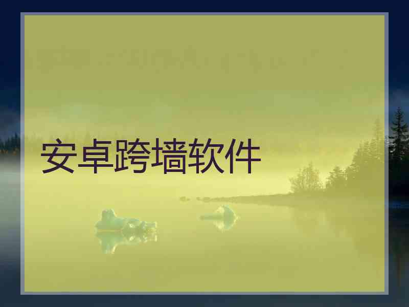 安卓跨墙软件