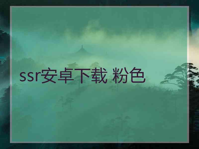 ssr安卓下载 粉色