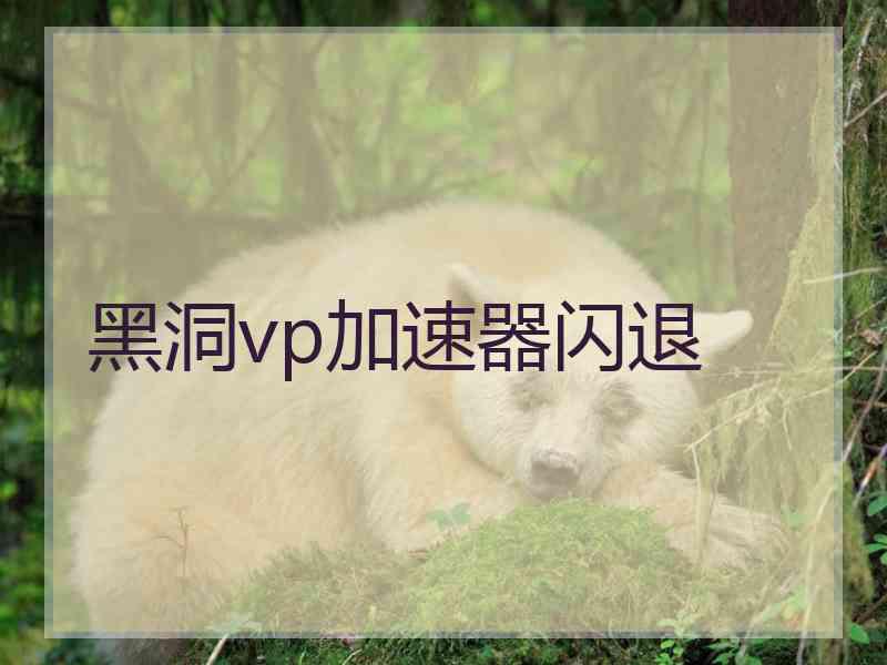 黑洞vp加速器闪退